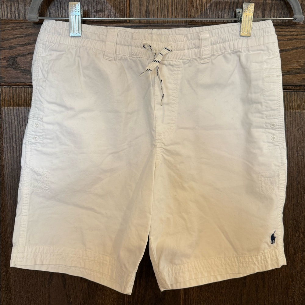 Polo by Ralph Lauren White Cotton Shorts kids M/womens XS Unisex